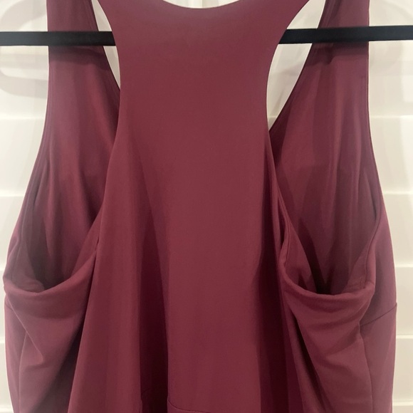 Soma 24/7 V-Neck Sport Dress Skort Racerback Merlot Women's Size Xl Comfort - Picture 5 of 8